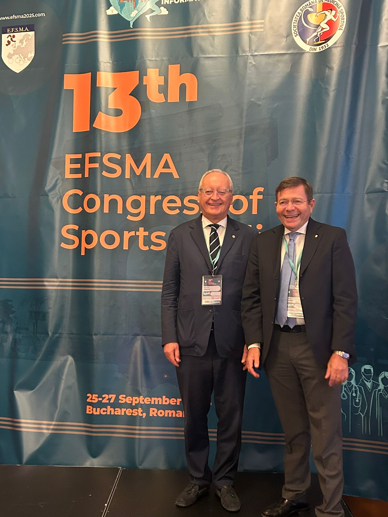 Maurizio Casasco re-elected President of the European Federation of Sports Medicine Associations